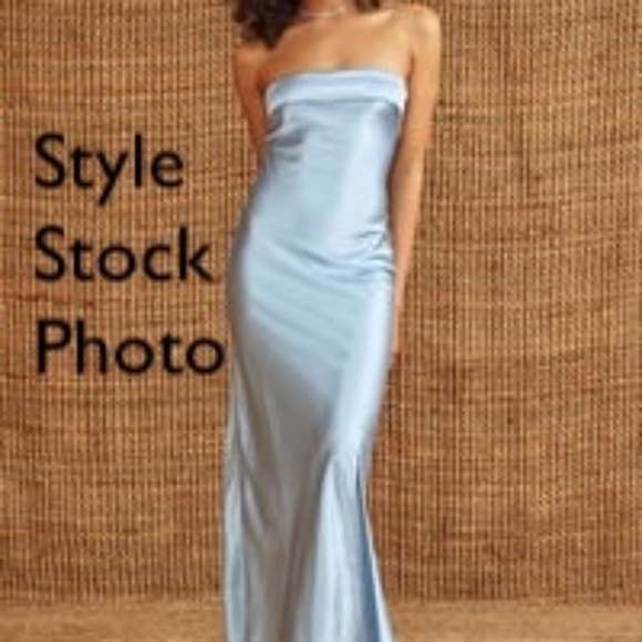 Blue Floral Maxi - Picture 2 of 7